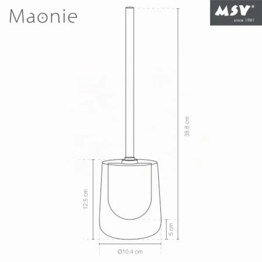 Brosse WC avec support en céramique