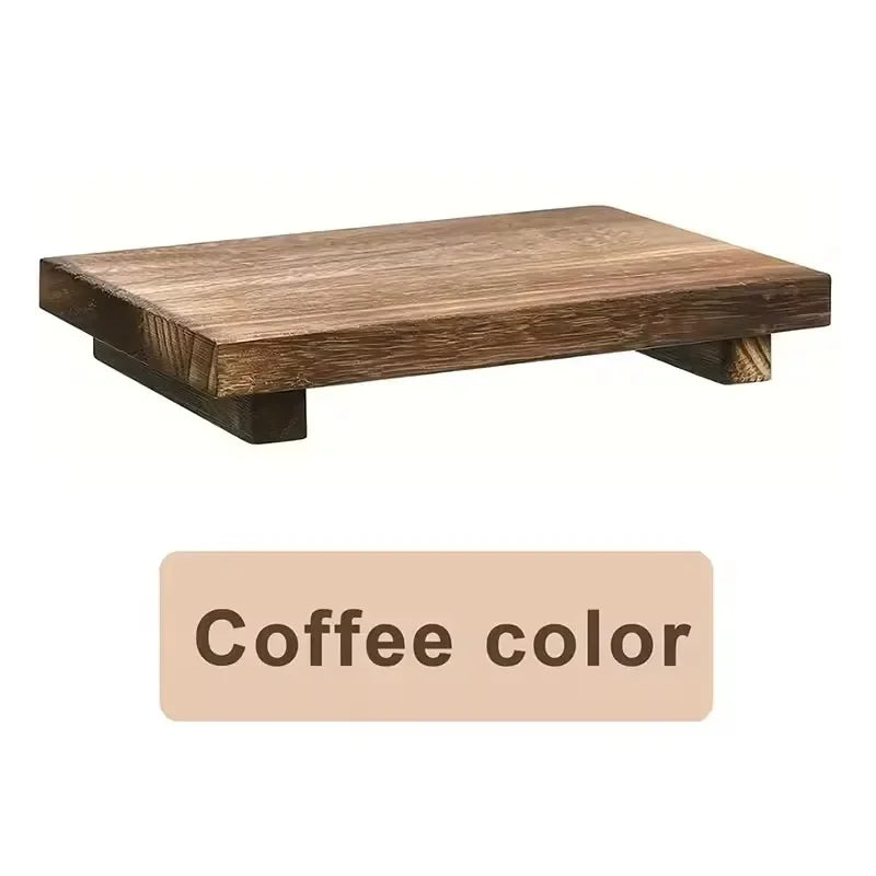 Plateau de vasque sur pied en bois
