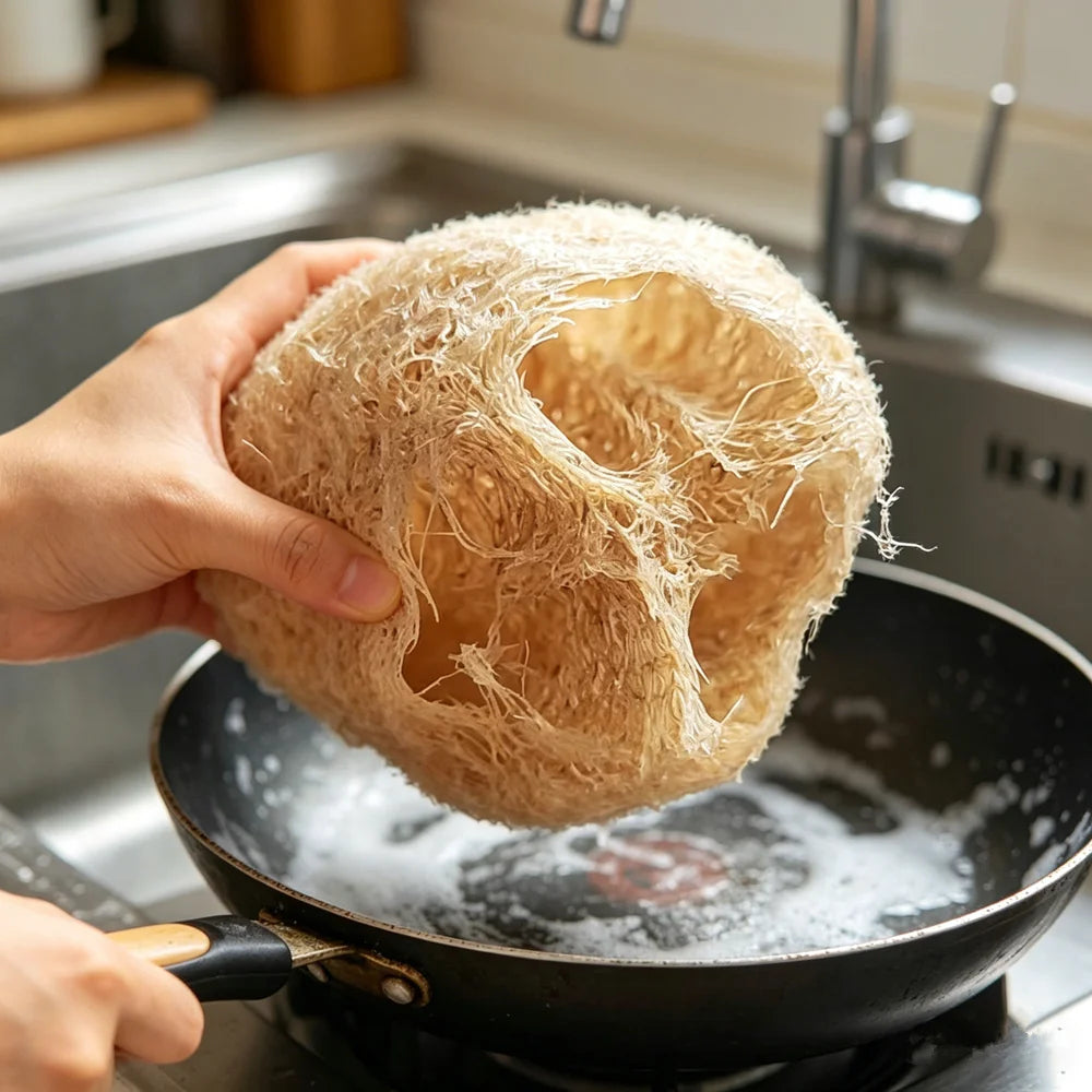 Éponge loofah naturelle, corps et spa