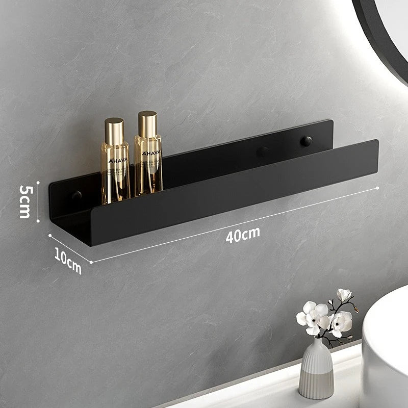 Étagère de vasque sans perçage en aluminium