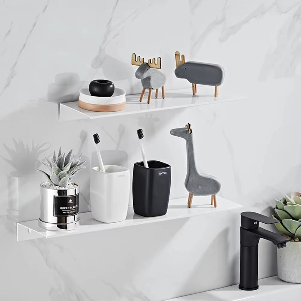 Étagère de douche murale en aluminium