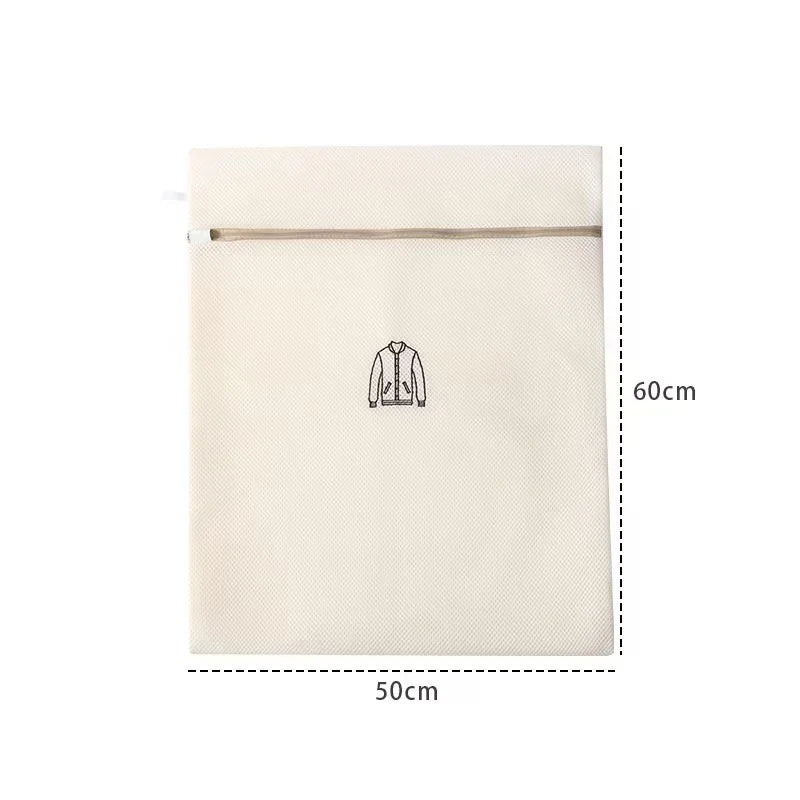 1/4/6PCS Laundry Bag Sets For Washing Machines Embroidery Fine Mesh Underwear Organizer Basket Clothes Cleaning Anti-deformation