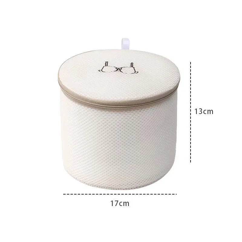 1/4/6PCS Laundry Bag Sets For Washing Machines Embroidery Fine Mesh Underwear Organizer Basket Clothes Cleaning Anti-deformation