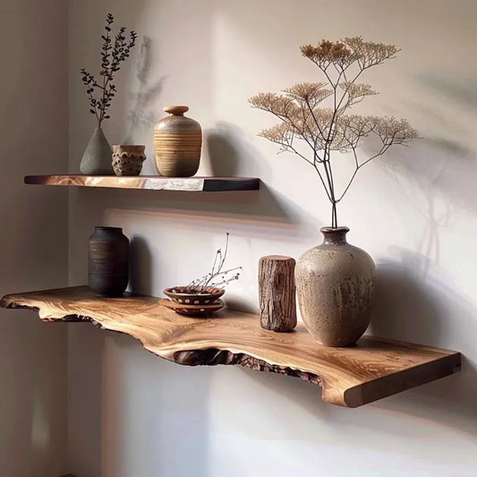Étagère murale organique en bois