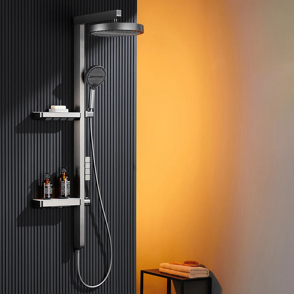 Colonne de douche thermostatique à affichage LED
