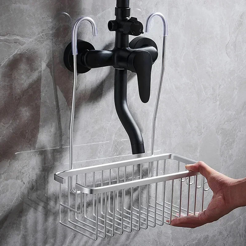 Panier de douche mural sans perçage