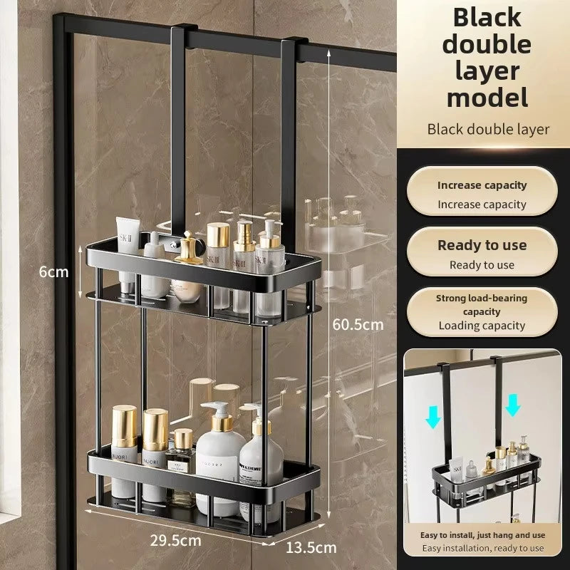 Étagère de douche suspendue, sans perçage