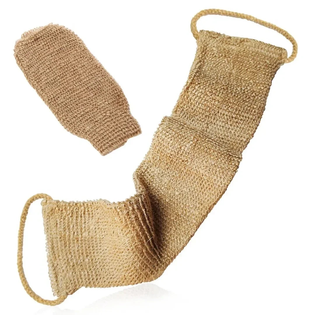 Sangle de dos exfoliante en jute