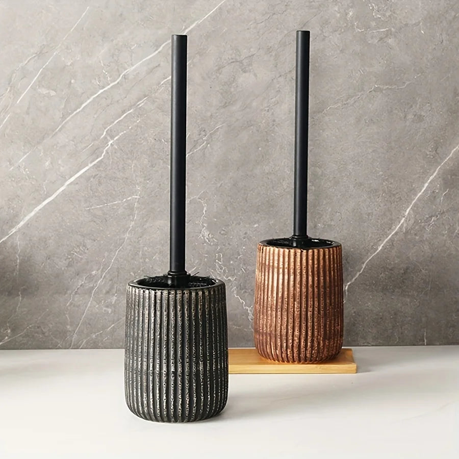 Porte-brosse WC en céramique, wabi-sabi