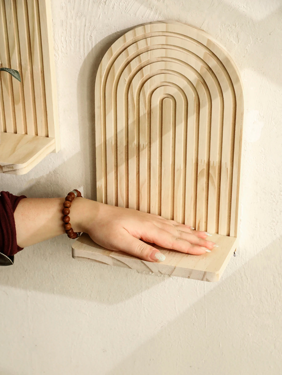 Étagère murale en arche, 1 niveau