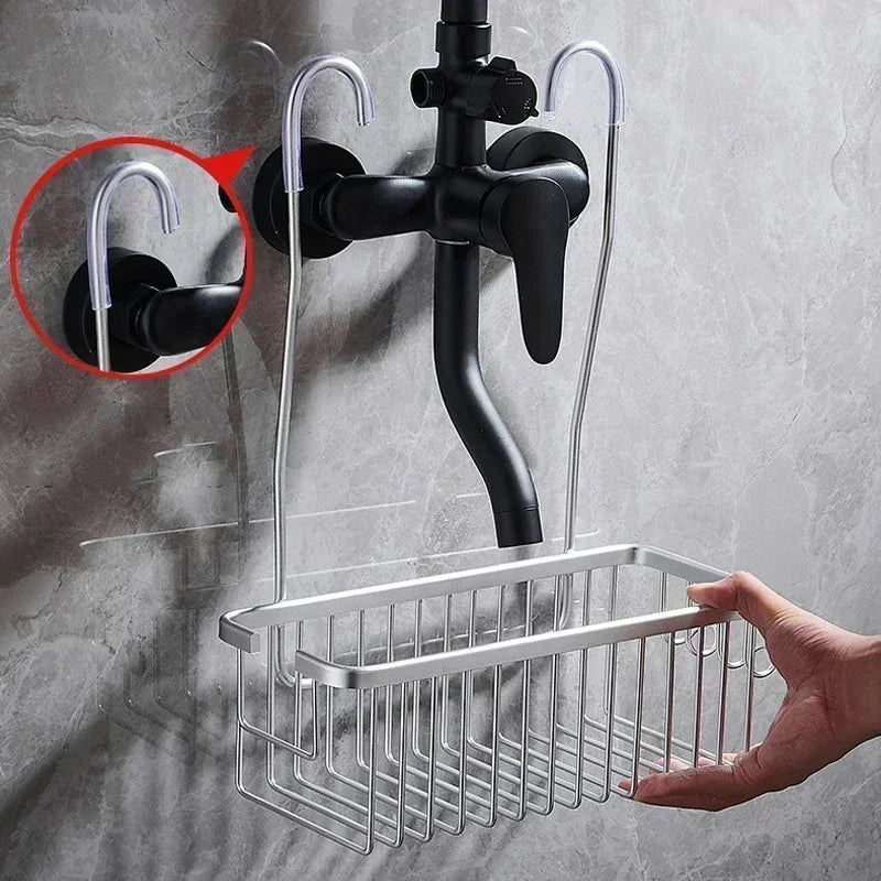 Panier de douche mural sans perçage
