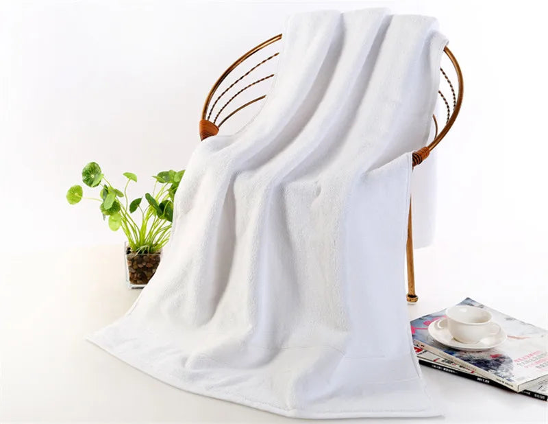 Serviette de bain en coton épais, 70 × 140 cm
