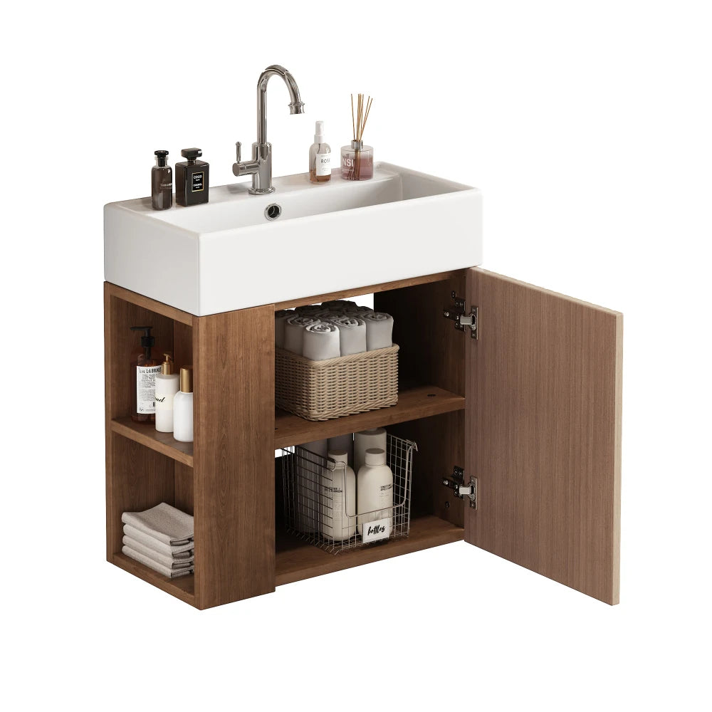 Meuble sous-vasque suspendu, 55 cm