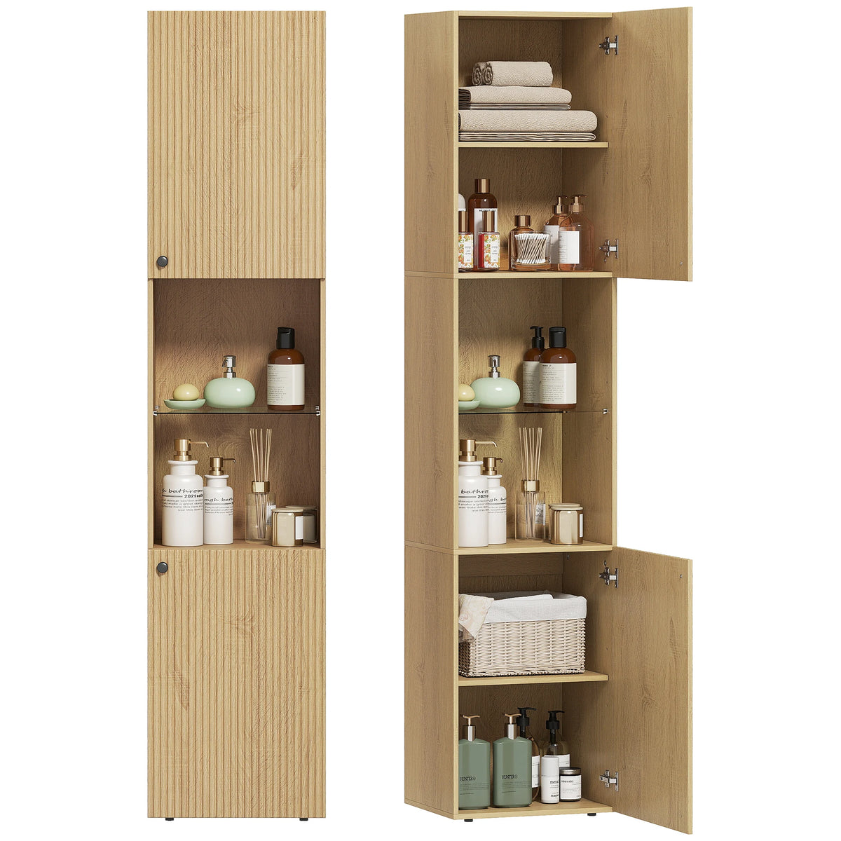 Colonne de salle de bain étroite, 6 niveaux