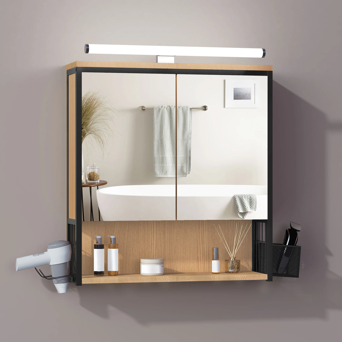 Armoire de toilette à miroir LED