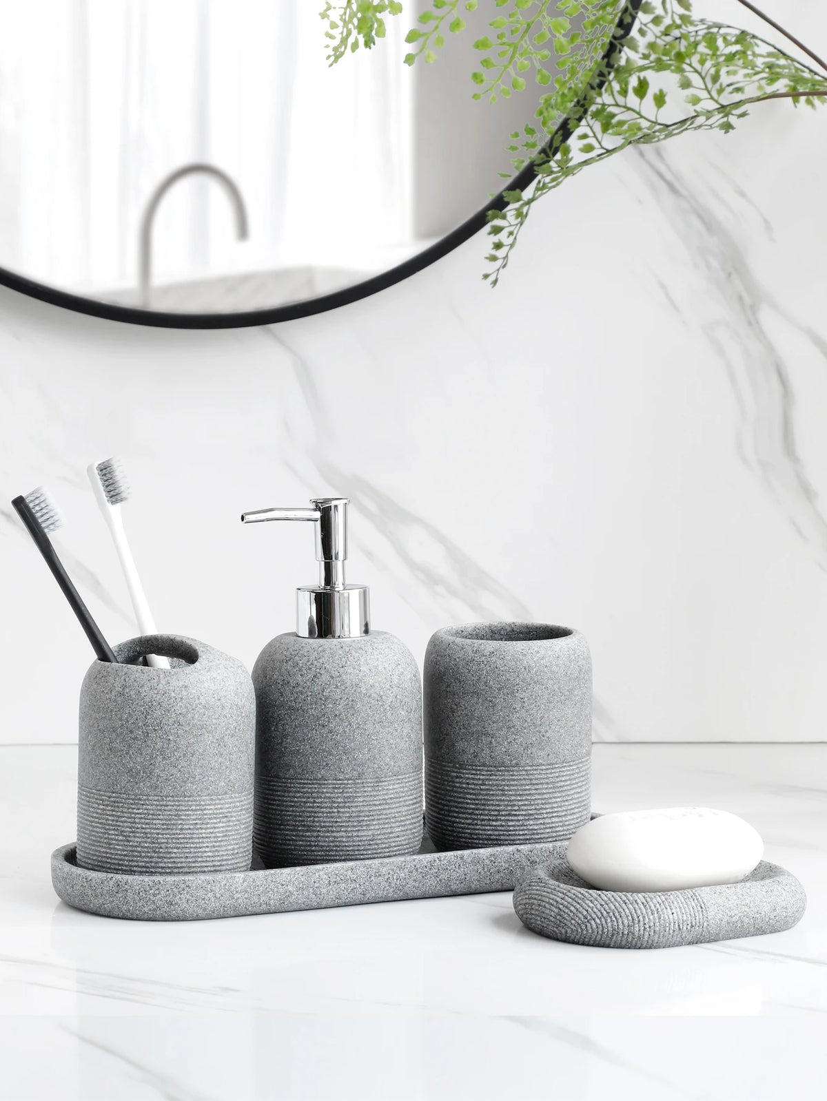 Set de salle de bain, 5 pièces