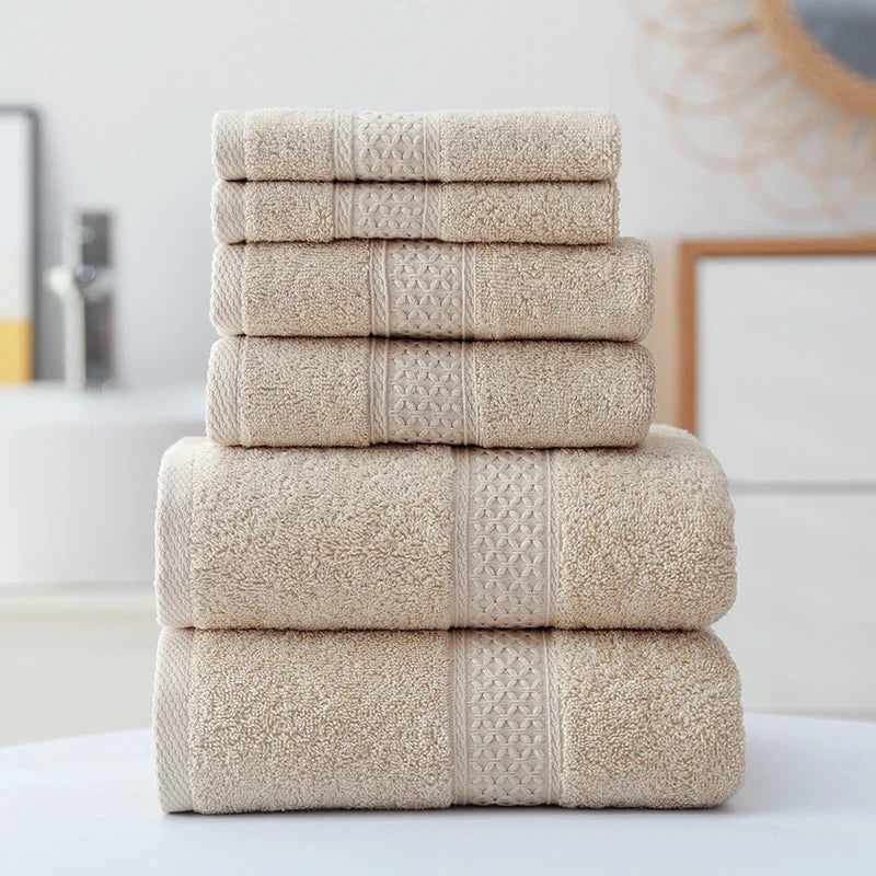 Parure de bain en coton, 3 pièces