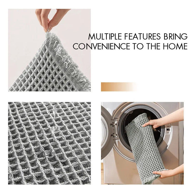 Tapis de bain tissé, antidérapant