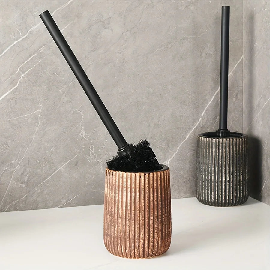 Porte-brosse WC en céramique, wabi-sabi