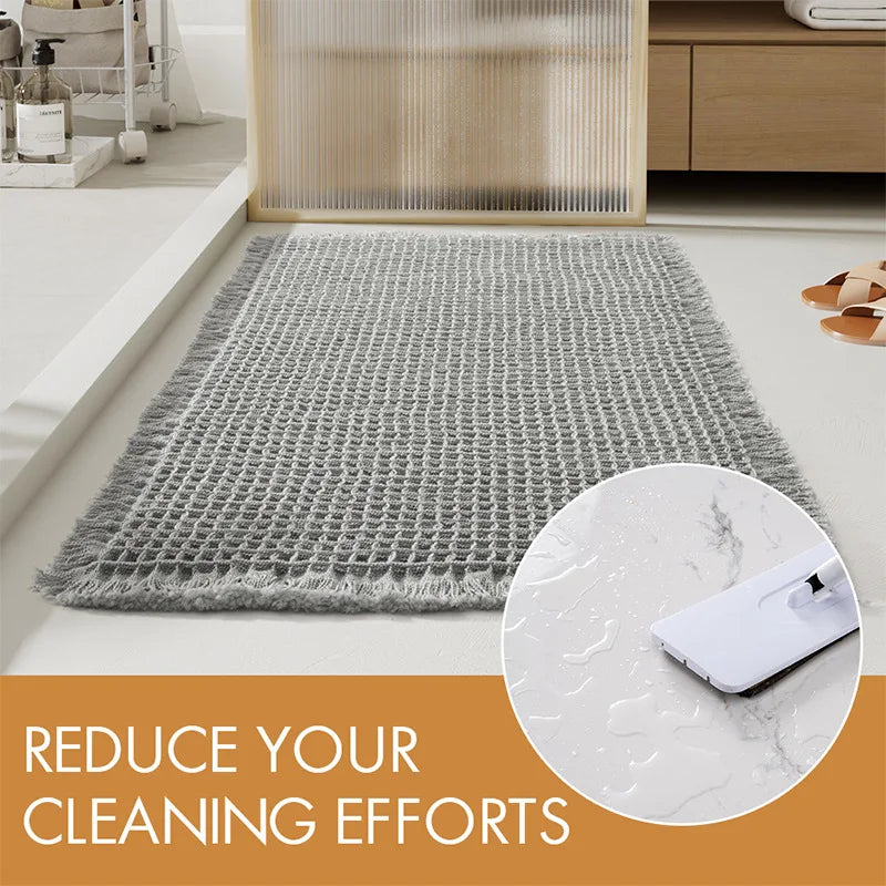 Tapis de bain tissé, antidérapant
