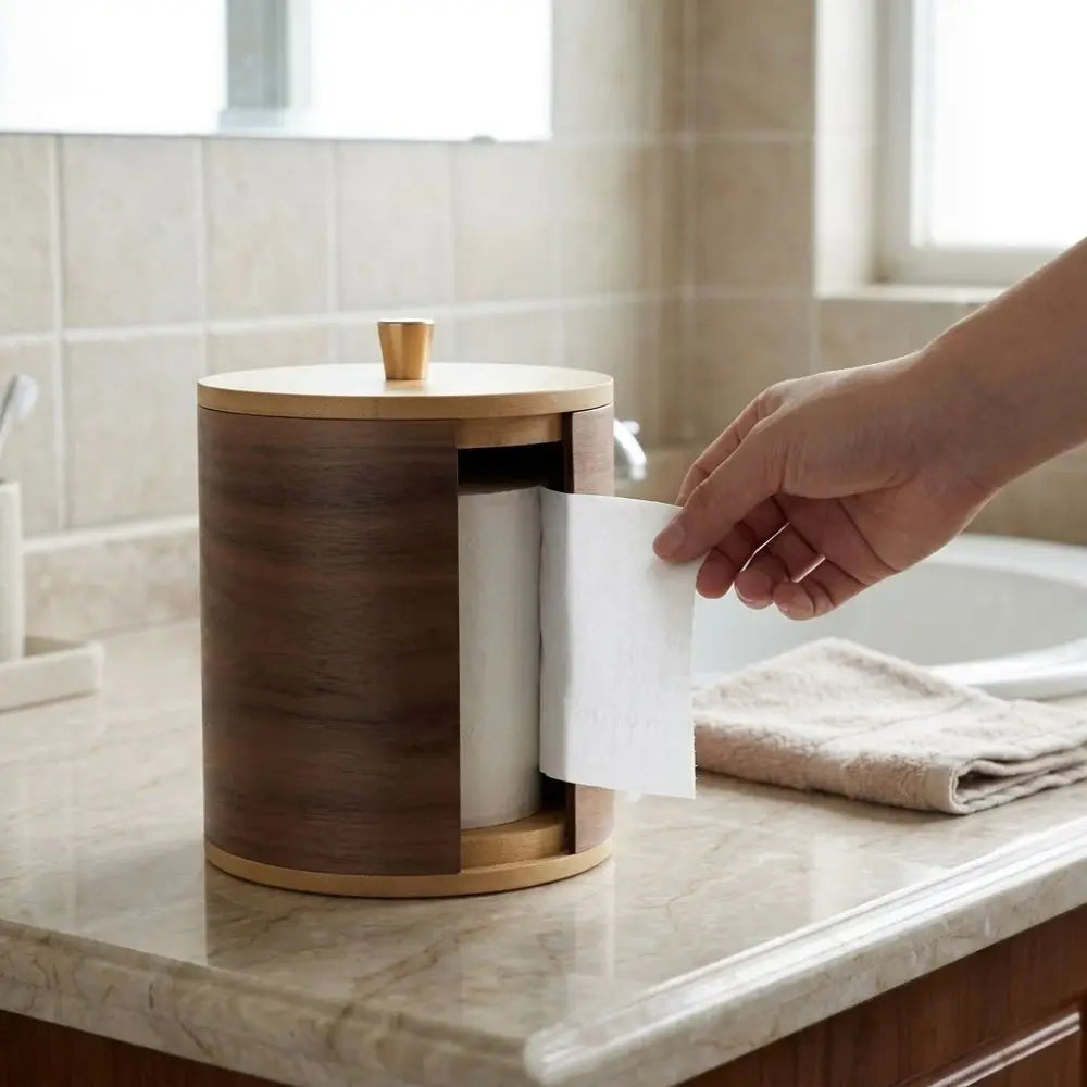 Boîte à papier toilette en bois
