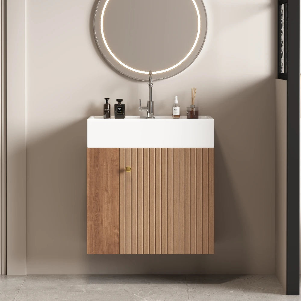 Meuble sous-vasque suspendu, 55 cm