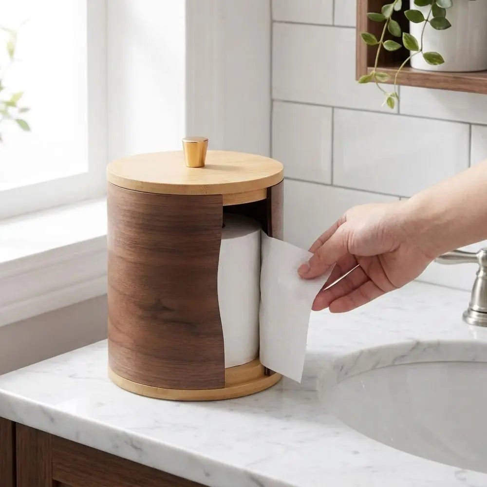 Boîte à papier toilette en bois