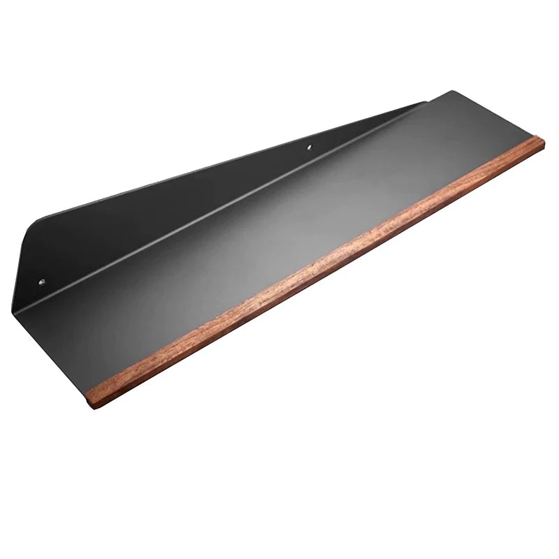 Étagère de douche en aluminium, finition noyer