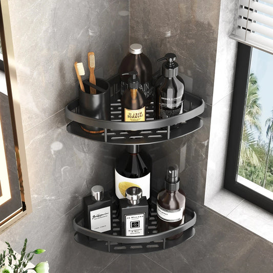 Étagère de douche en aluminium, sans perçage