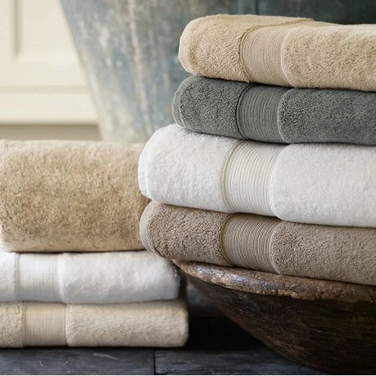 Serviette de bain en coton épais, 70 × 140 cm