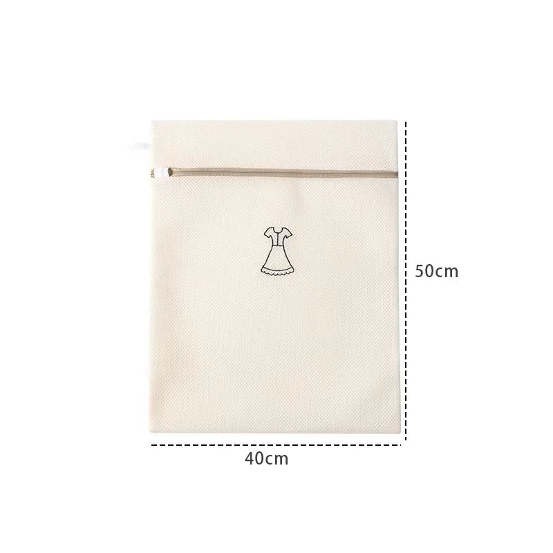 1/4/6PCS Laundry Bag Sets For Washing Machines Embroidery Fine Mesh Underwear Organizer Basket Clothes Cleaning Anti-deformation