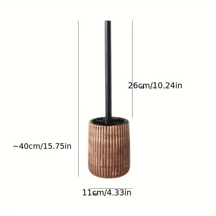 Porte-brosse WC en céramique, wabi-sabi