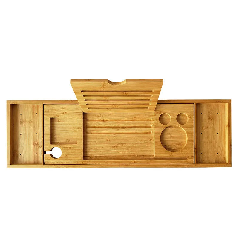 Plateau de baignoire extensible en bambou