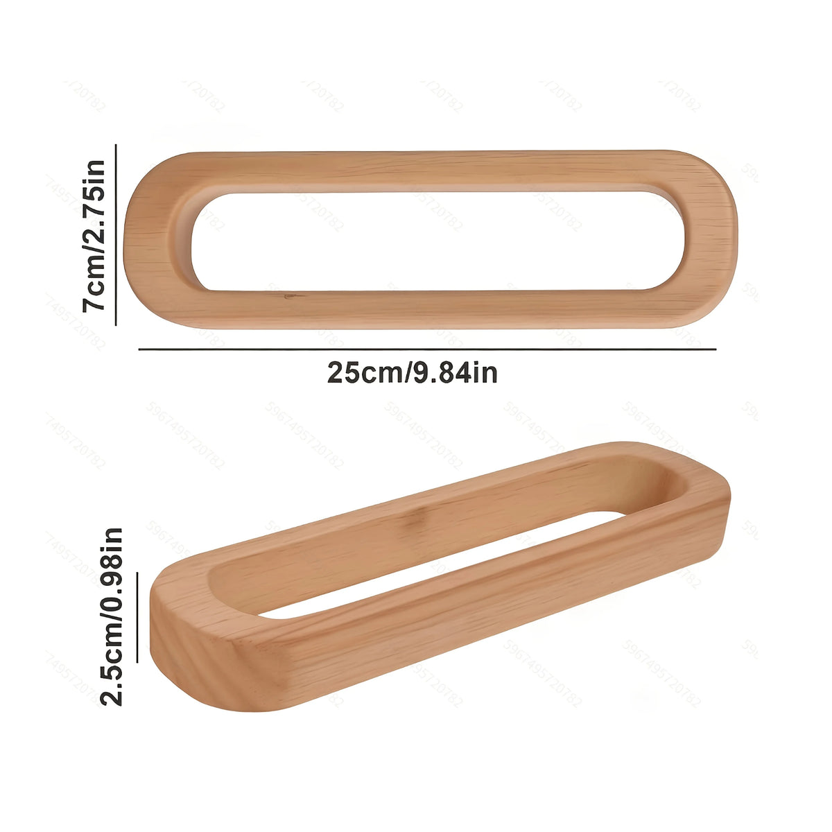 Barre porte-serviettes murale en bois