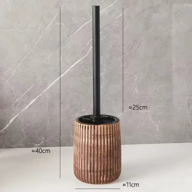 Porte-brosse WC en céramique, wabi-sabi