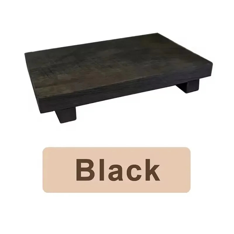 Plateau de vasque sur pied en bois