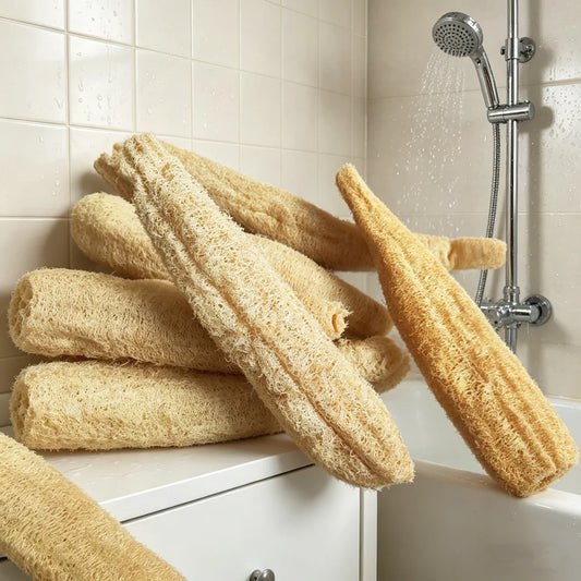 Éponge loofah naturelle, corps et spa