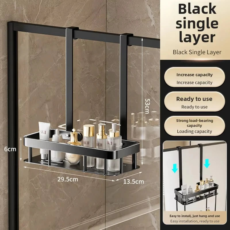Étagère de douche suspendue, sans perçage