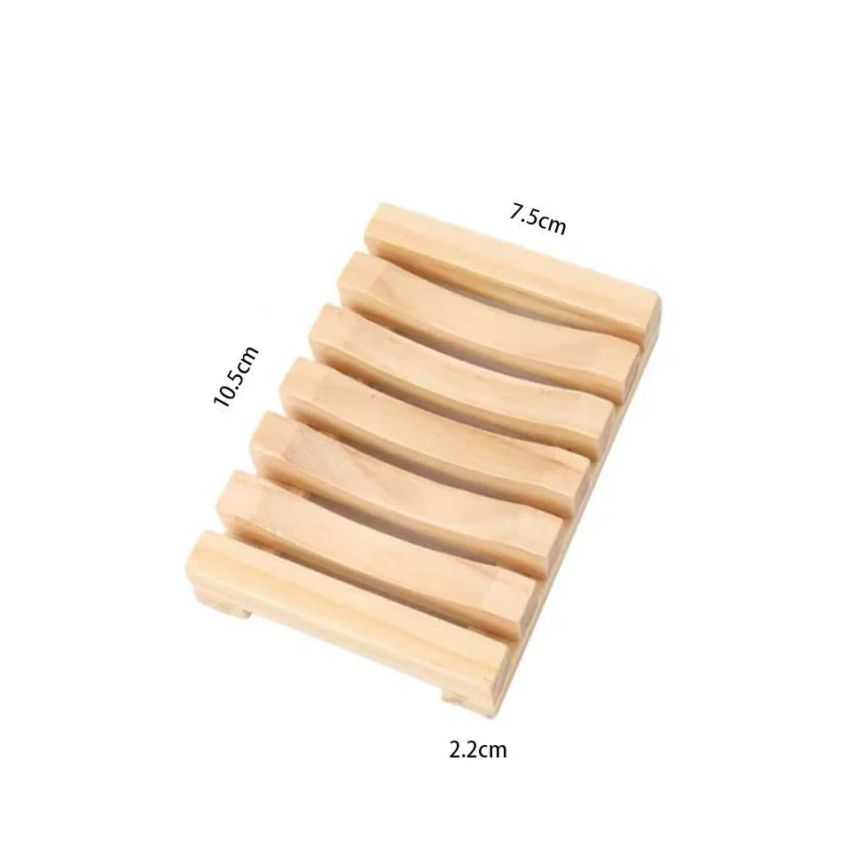 Porte-savon égouttoir en bois