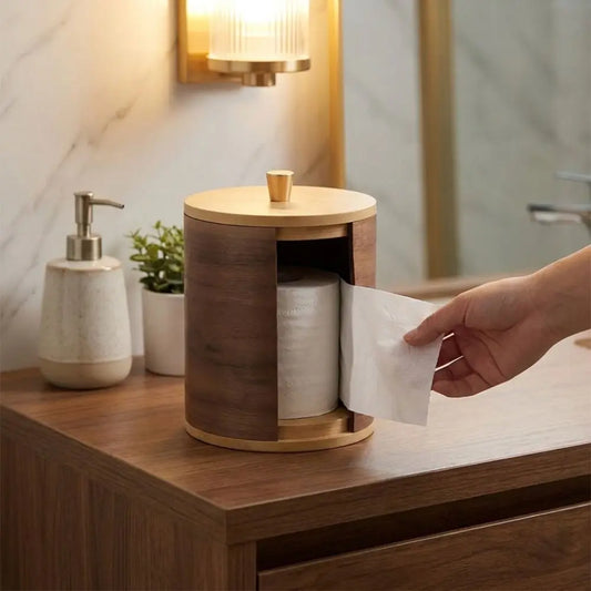 Boîte à papier toilette en bois