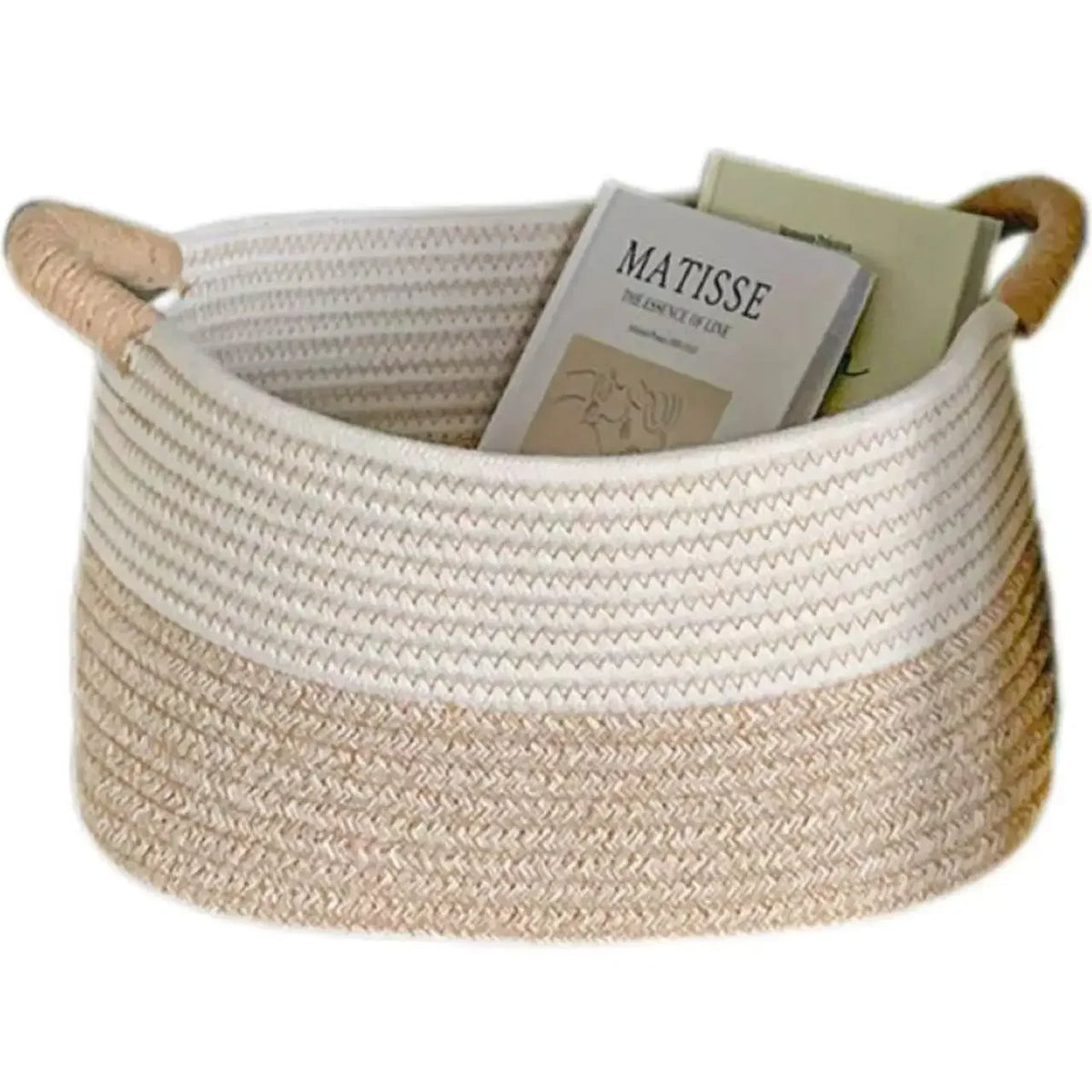 Panier de rangement en corde tressée