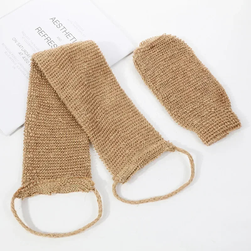Sangle de dos exfoliante en jute