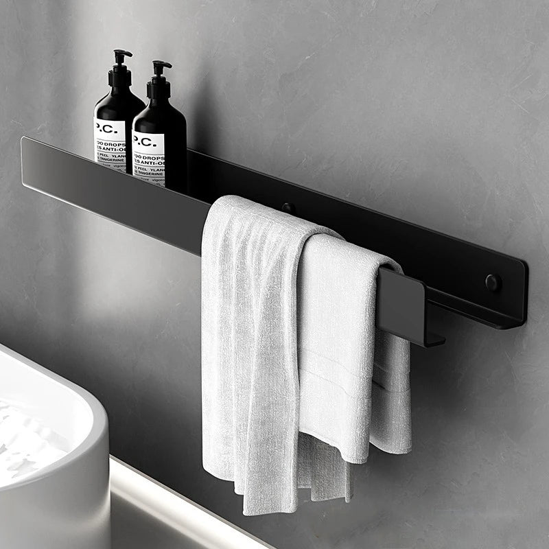 Étagère de vasque sans perçage en aluminium