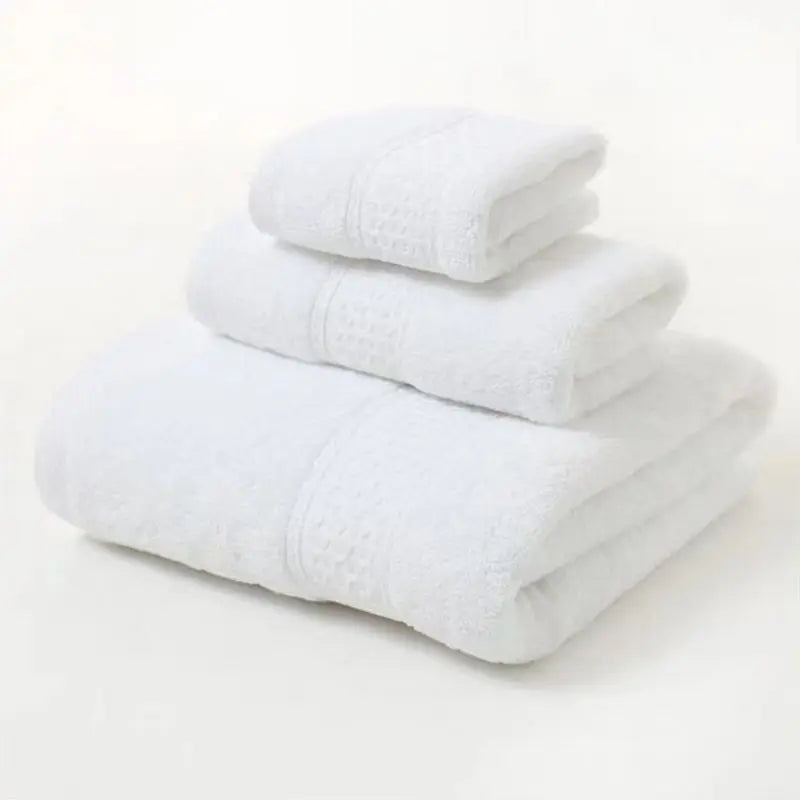 Parure de bain en coton, 3 pièces