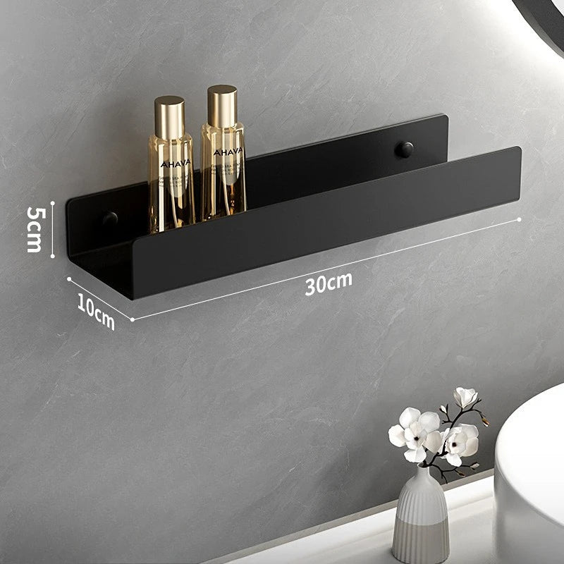 Étagère de vasque sans perçage en aluminium