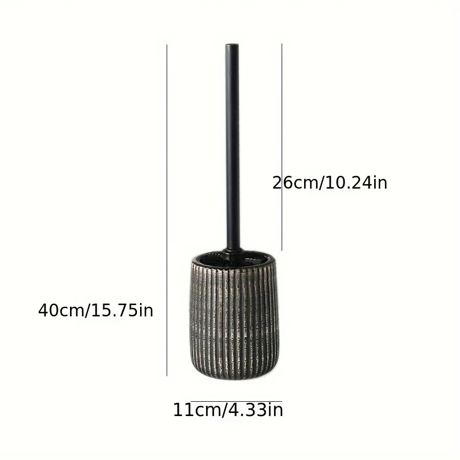 Porte-brosse WC en céramique, wabi-sabi