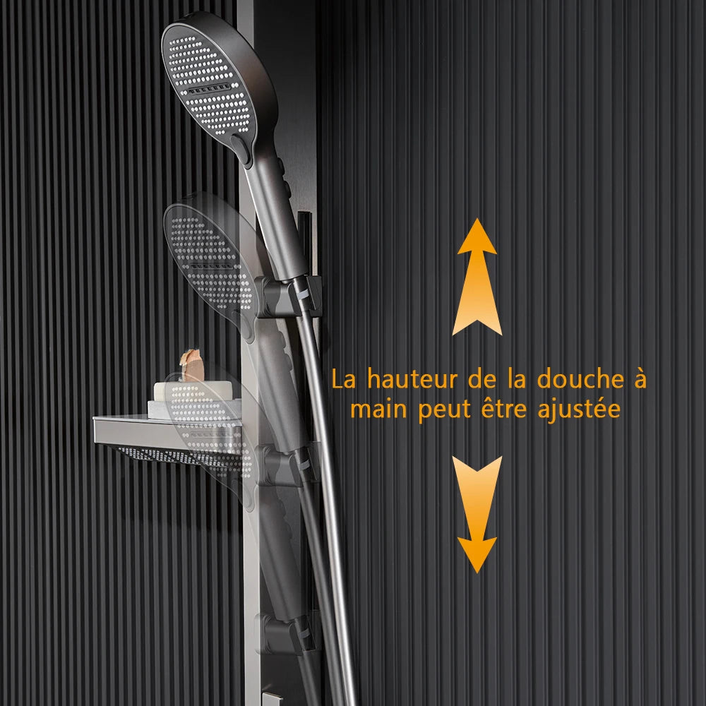 Colonne de douche thermostatique à affichage LED