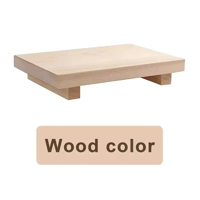 Plateau de vasque sur pied en bois
