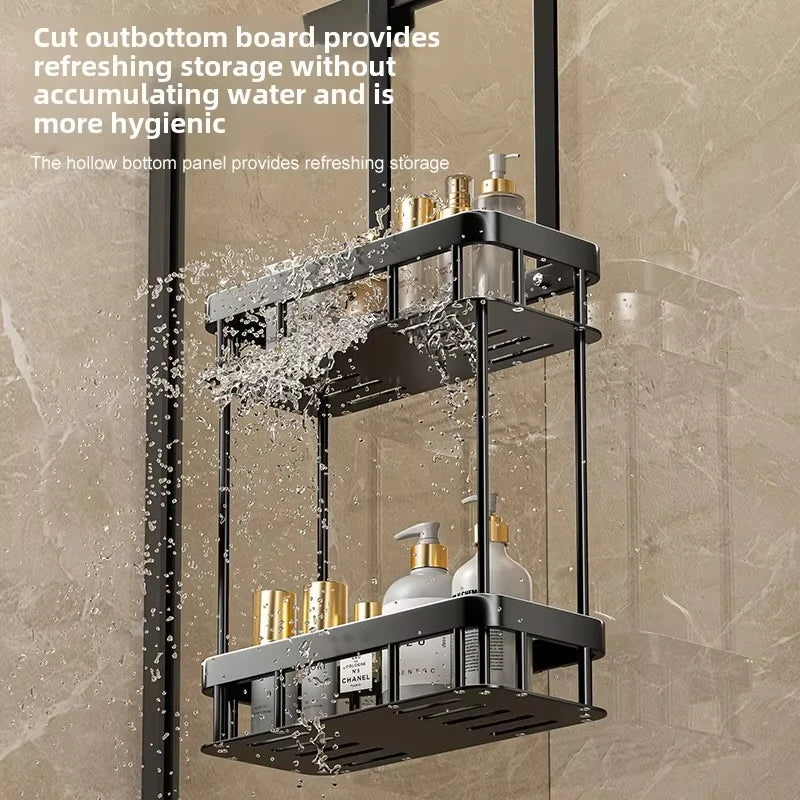 Étagère de douche suspendue, sans perçage
