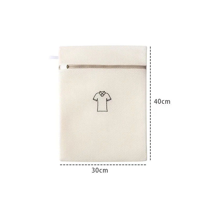 1/4/6PCS Laundry Bag Sets For Washing Machines Embroidery Fine Mesh Underwear Organizer Basket Clothes Cleaning Anti-deformation